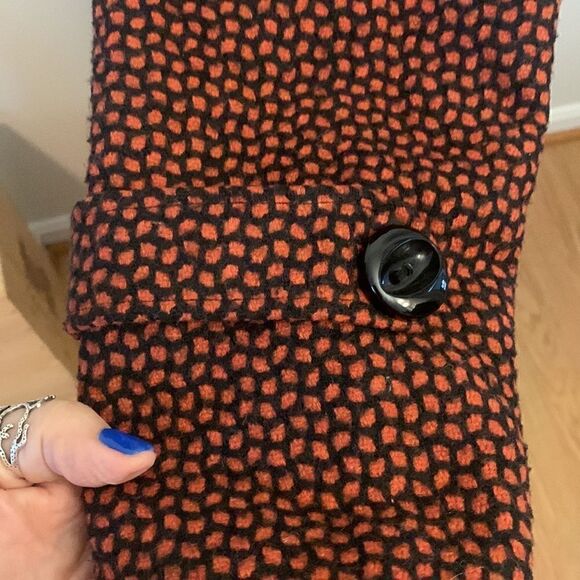 Rouge Par Womens Wool Cotton Blend Coat Hood Size S - Picture 7 of 15